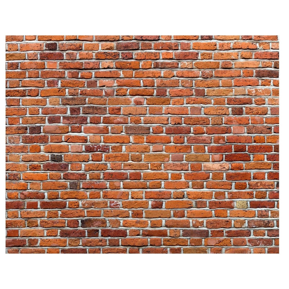 VitalCozy 10x8ft Christmas Red Brick Wall Backdrop for Photoshoot Polyester F…