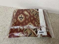 Mill Creek Fabrics Remnant Warm Red With Brown 56” X 65”