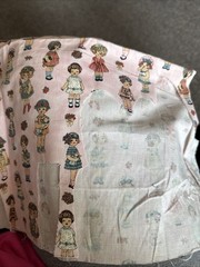 Paper Dolls by Sheryl Rae Marquez for Windham Fabrics Cotton Fabric Remnant Pc