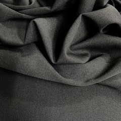 Chey CHARCOAL GREY Stretch Crepe Scuba Techno Knit Polyester Spandex Fabric for