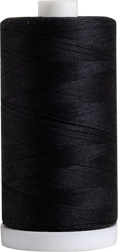 Hilo de algodon 100 negro de Connecting Threads para coser y acolchar