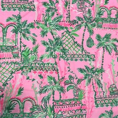 ~~ Lilly Pulitzer Cotton Poplin Fabric Mandevilla Always Worth It 33″ x 57″