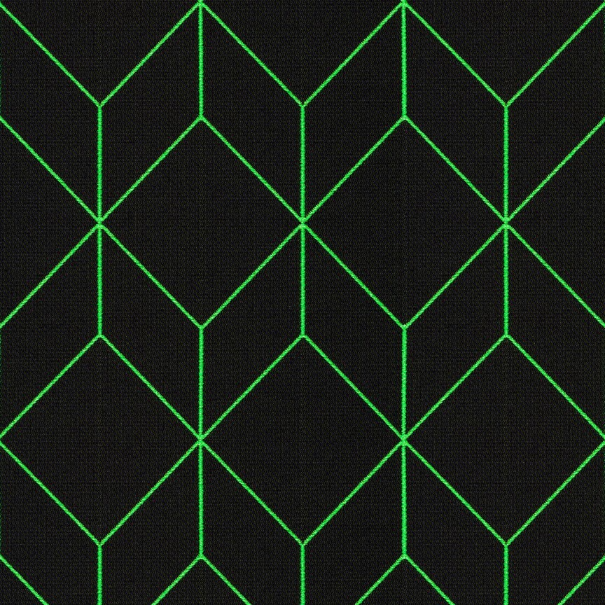 1 1/2 yd Maharam Bright Cube Lime Scholten Upholstery Fabric D8418