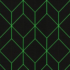 1 1/2 yd Maharam Bright Cube Lime Scholten Upholstery Fabric D8418