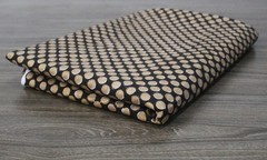 NO TARRIF CHARGES 100%✅ 7 Yard Black Gold Hand Block 100%Cotton Fabric ZK_288