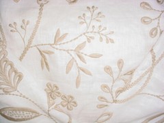 8-3/4 Brunschwig & Fils BF10500 Larkhill Embroidered Jacobean Upholstery Fabric