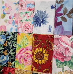 54 pc Lot of 5″ Quilt Fabric Square Precuts Florals 2 Each of 27 Designs