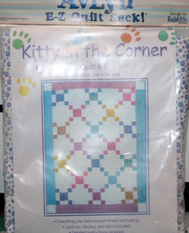 KITTY IN THE CORNRE QUILT KIT FROM AVLYN – 100% COTTON FABRIC