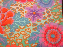 Kaffe Fassett Cotton Fabric 1 Fat Quarter Dream in Aqua Large Floral Print