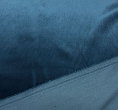 BALLARD DESIGNS SIGNATURE VELVET DEEP TEAL BLUE FURNITURE FABRIC BY YARD 56″W