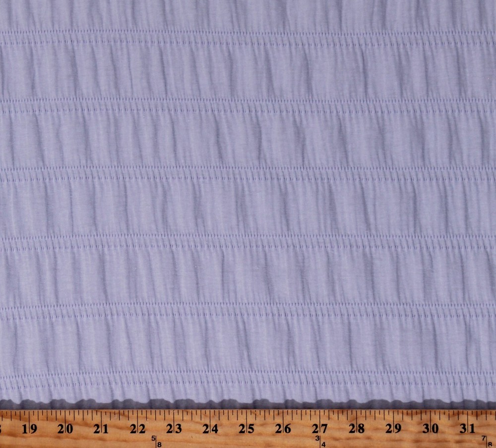 Smocked Shirred Jacquard Knit Periwinkle 54″ Wide Fabric by the Yard D449.07
