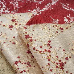 1M Jacquard Gold Embossed Bubble Cloth Fabric Soft Elegant Skirt Dress Material