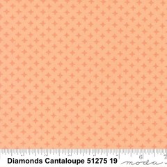 MODA SCENERY 100% USA cotton fabric by the yard called Cantaloupe Peach 51275 19