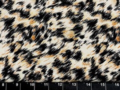 Tina Scrap 9”x21” Fur Hair Cheetah Leopard Jaguar Animal Print Cotton Fabric