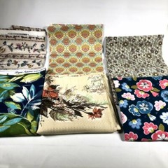 Vintage Bryant House n Home Joann Floral Flower Fabric Material Bulk Lot of 6 Pc