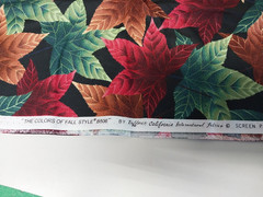 1 Yard 44 Inches Wide Cotton Fabric The Colors of Fall B508 Hoffman