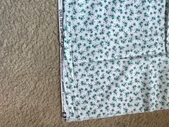 25″++ Blue Floral Cotton Print Quilting Quilter’s Showcase JoAnn Fabric White