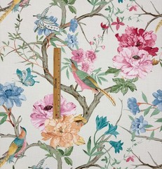 COVINGTON ELIANA GARDEN BIRD FLORAL BUTTERFLY MULTIPURPOSE FABRIC BY YARD 54″W