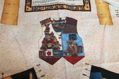 Child’s School Theme Vest Fabric Panel Size S, M, L and XL