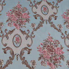 Classic Brocade Upholstery Fabric Damask, for Sofa Chair Reupholstery, Home Doc