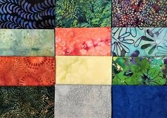 48 PCS BATIK ~ 5″X5″ PRE-CUT QUILT SQUARES CHARM PACK ~ FREE SHIPPING