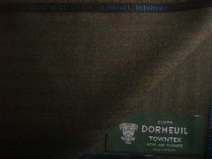 DORMEUIL 95%WOOL+5SHMERE SUITING FABRIC “CASHMERE TOWNTX”MADE IN ENGLAND-3.4m