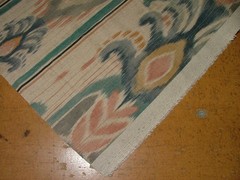 2.8 Metres iLiv Incanto Chalk Blue Ikat Curtain Upholstery Cushion Fabric