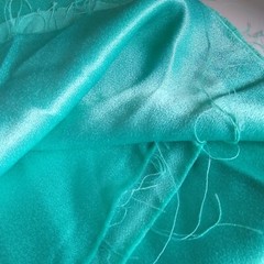 Fabric Bundle Fall Autumn Satin Silky Shiny Lot Fashion Doll Clothes Crafts Vtg