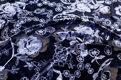 3.3 yd/ Vintage Mulberry Silk Velvet Devore Fabric Luxury Uzbek Oriental Textile