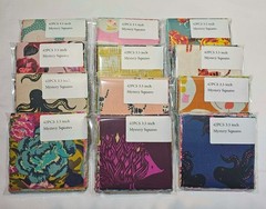 3.5 inch Fabric Squares, 42 Pieces, Final Sale, Ruby Star Society, Tula Pink etc