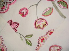 2-7/8Y Brunschwig & Fils BF1098 Boscobel Embroidered Jacobean Upholstery Fabric