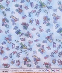 1/2 yd Paintbrush Studio The Good Life 120 14491 Beer Cans REDNECK cotton FABRIC
