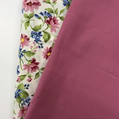 Robert Kaufman Pretty Sweet Floral & Pink Unbranded Quilt Cotton Fabric 2 Yards