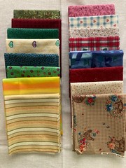 16 Fat Quarter Style Fabrics 17″ x 21-22″ Quilting Sewing Stash Builder