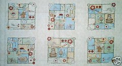Sew A Needle Thread Sampler Blocks by South Seas Import bty REDUCED PRICE