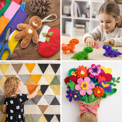 FabricLA | Acrylic Felt Fabric | 72″ Wide 1.6mm Thick | Soft Craft Felt Sheets