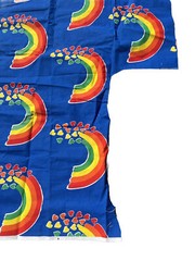 Princess Fabrics Inc #171 Rainbows & Hearts Cotton Fabric 74” See Pictures LGBTQ