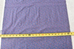 By 1/2 Yd, Orange Calico on Violet Cotton, Blue Hill/Colonial Prints/Morgan,B975
