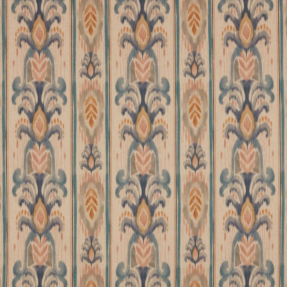 2.8 Metres iLiv Incanto Chalk Blue Ikat Curtain Upholstery Cushion Fabric