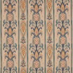 2.8 Metres iLiv Incanto Chalk Blue Ikat Curtain Upholstery Cushion Fabric