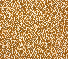 MILL CREEK ANASI ORANGE IVORY GIRAFFE ANIMAL SKINS MULTIUSE FABRIC BY YARD 54″W