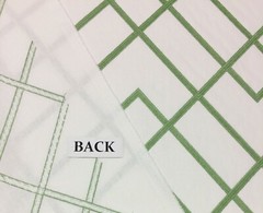 BALLARD DESIGNS IMPERIAL TRELLIS GRASS GREEN EMBROIDERED FABRIC BY THE YARD 51″W