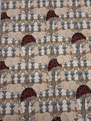 Unicorn Mushroom Toadstools Fairytale Magical Night RJR Fabric 18″ x 22″ x 2 Pcs