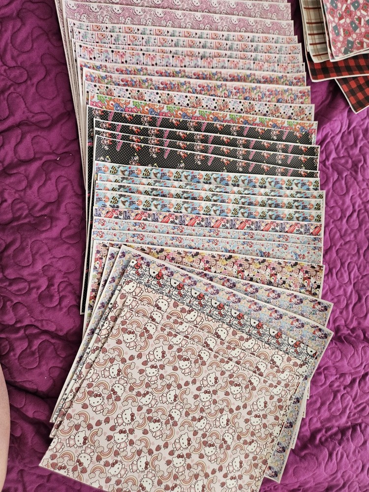 Character Faux Leather Sheets Lot, Multiple Designs, Multicolor New