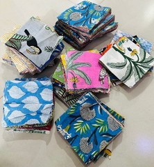 Remnants Fat Quarters Bundles Cotton Paisley Craft Floral Cotton Fabric,Scraps
