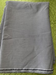 FINE GRAY & BLACK HOUNDSTOOTHE SUITING CLOTH FABRIC FINE COTTON 3 3/5 X 58″