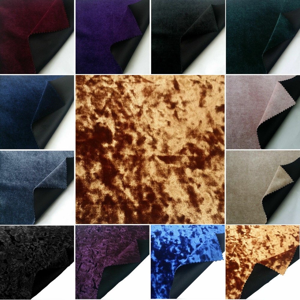 UPHOLSTERY LUXURY VELVET FABRIC SOFA CURTAIN MATTRESS CUSHION COVER WALL 60″W
