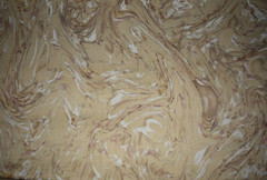 DISTRESSED TAN & BROWN 100% COTTON FABRIC 25X44 + INCH REMNANT