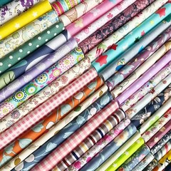 Misscrafts 50pcs 10×10 Inches Cotton Quilting Fabric Craft Supplies Top Fat Q…