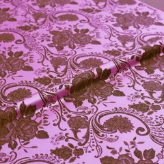 Brocade Jacquard Flower Pattern Fabrics By The Yard Sewing Material Satin Fabric